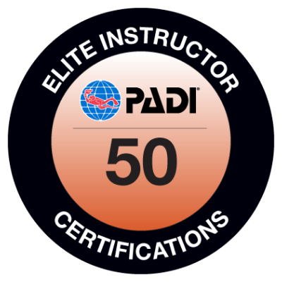 PADI Elite Instructor - 50 Certificaciones